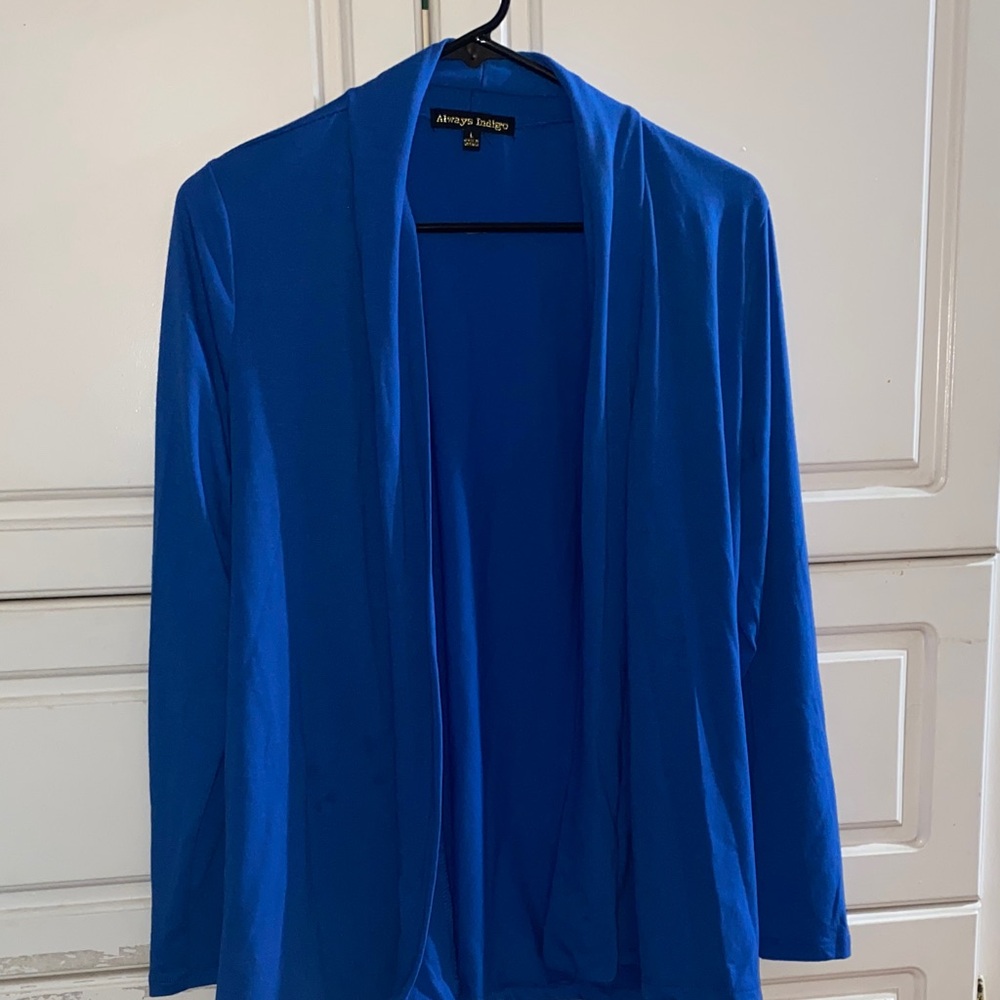 Always Indigo Women's Blue Cardigan